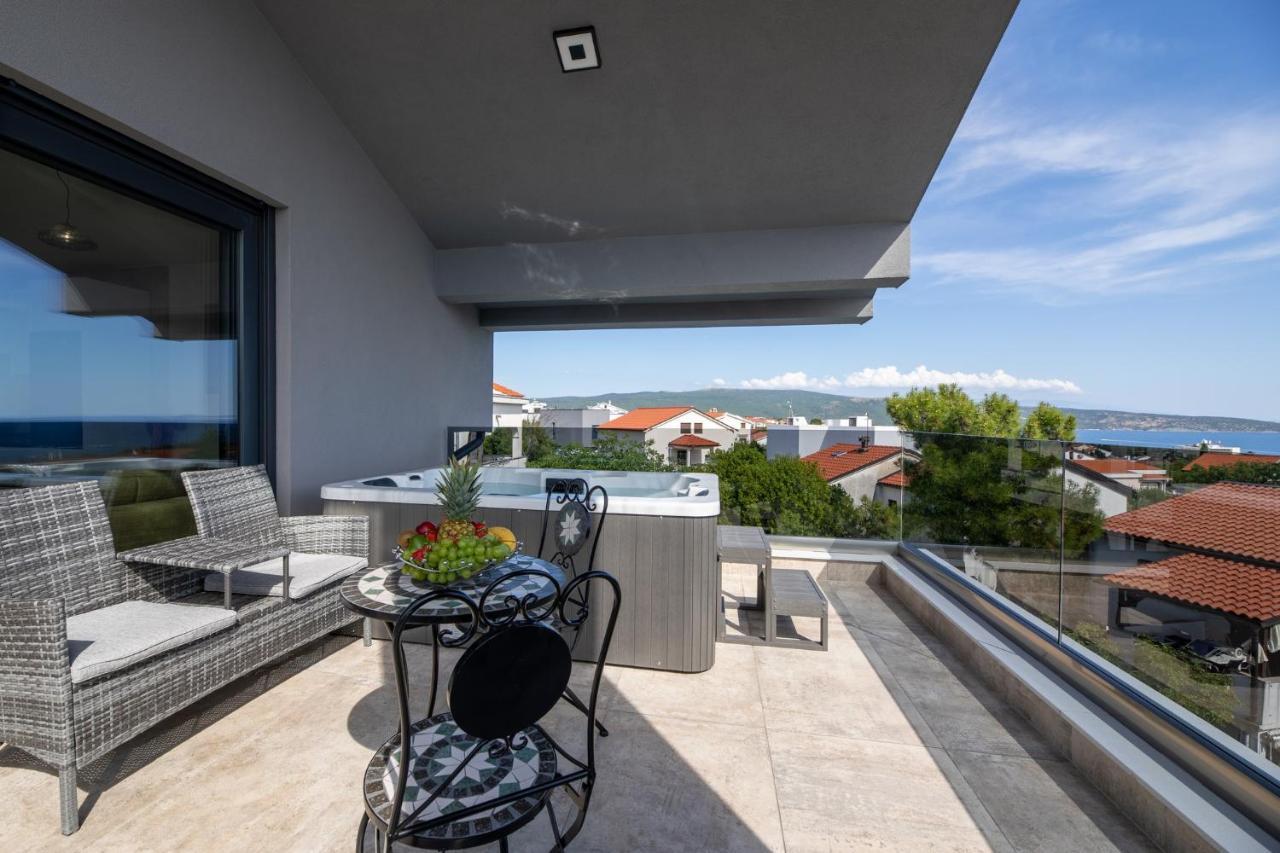 Luxury Villa Adria Apartments Krk Town Kültér fotó