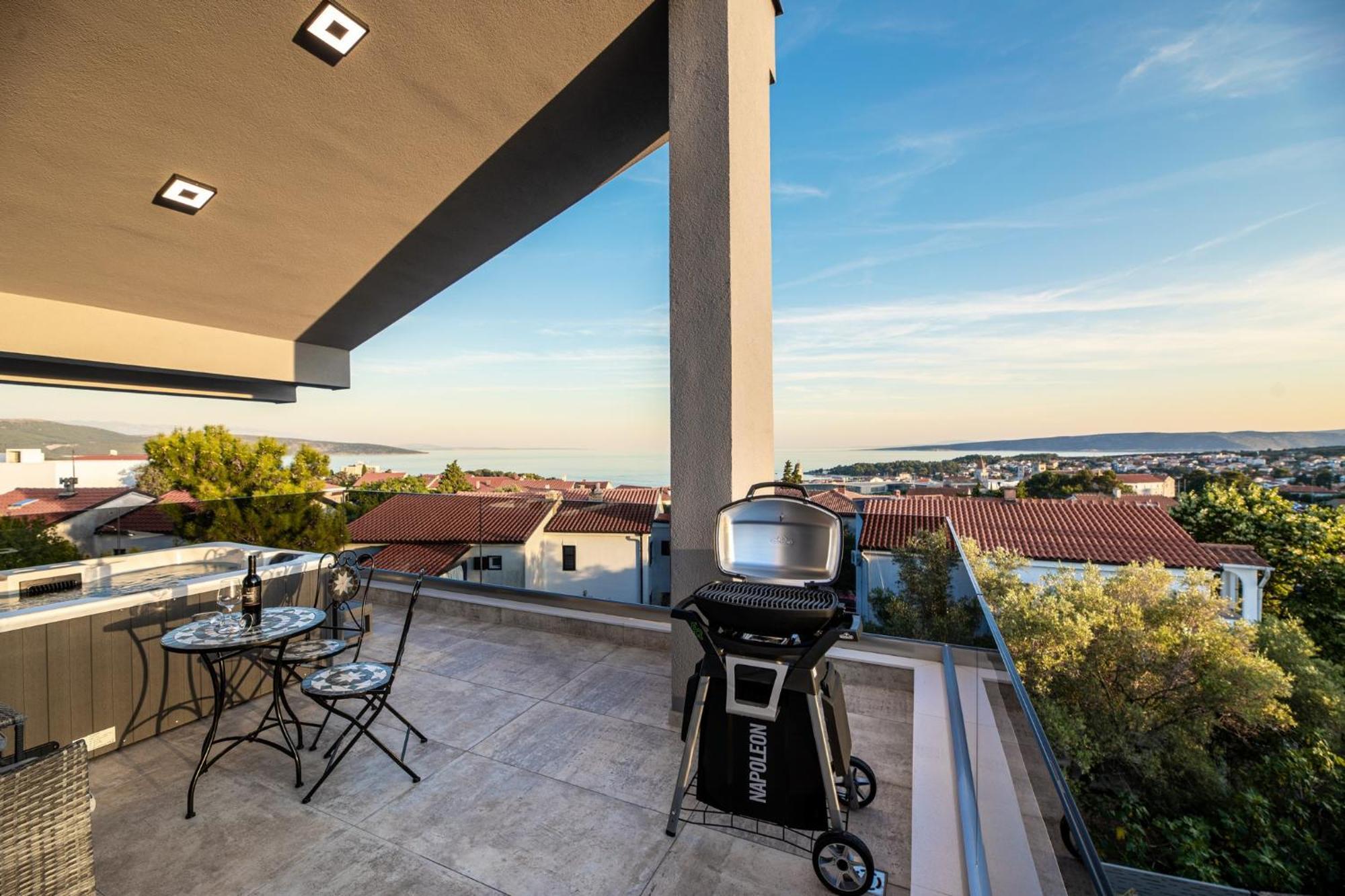 Luxury Villa Adria Apartments Krk Town Kültér fotó